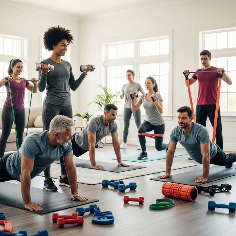 Home Fitness Equipment for Women and Men